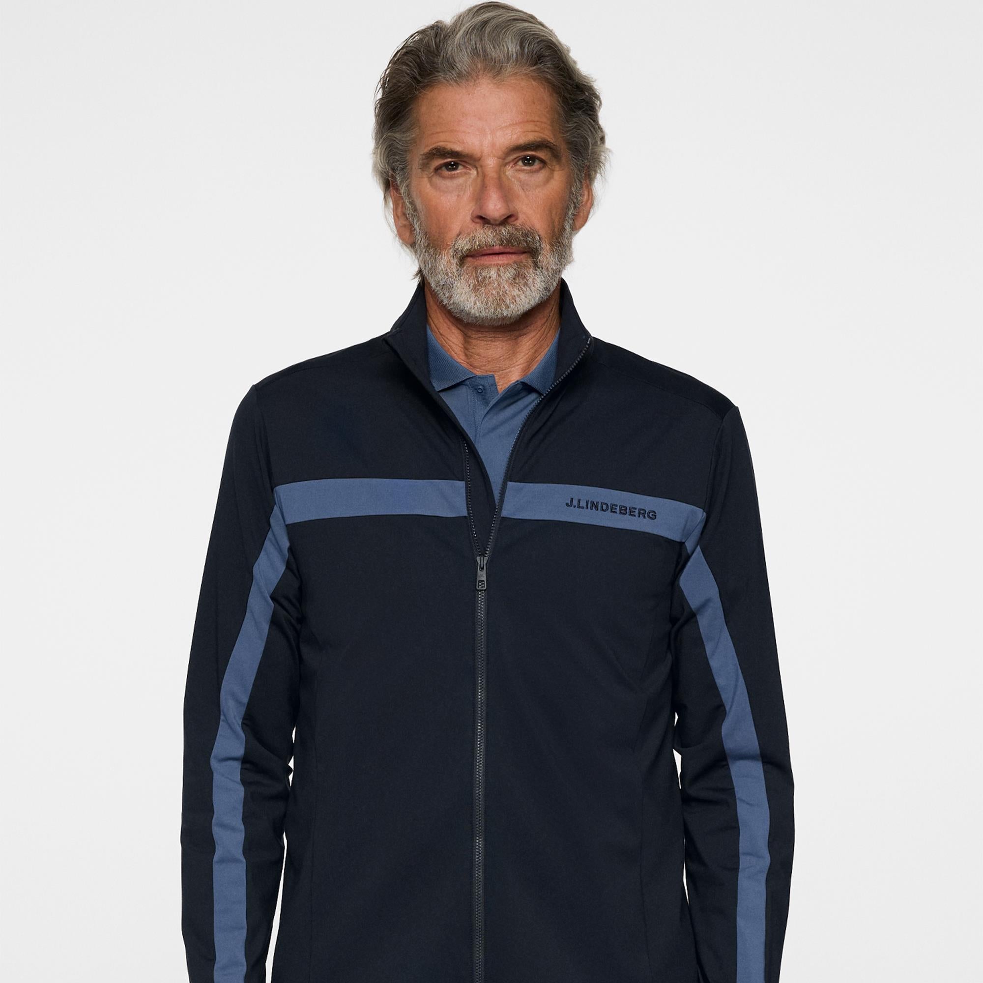J Lindeberg Jarvis Mens Golf Mid Layer Navy